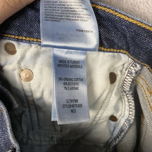 Agolde Boot Cut Jeans Dark Wash Women’s Size 28 Designer Preppy Classic Capsule - Picture 9 of 11